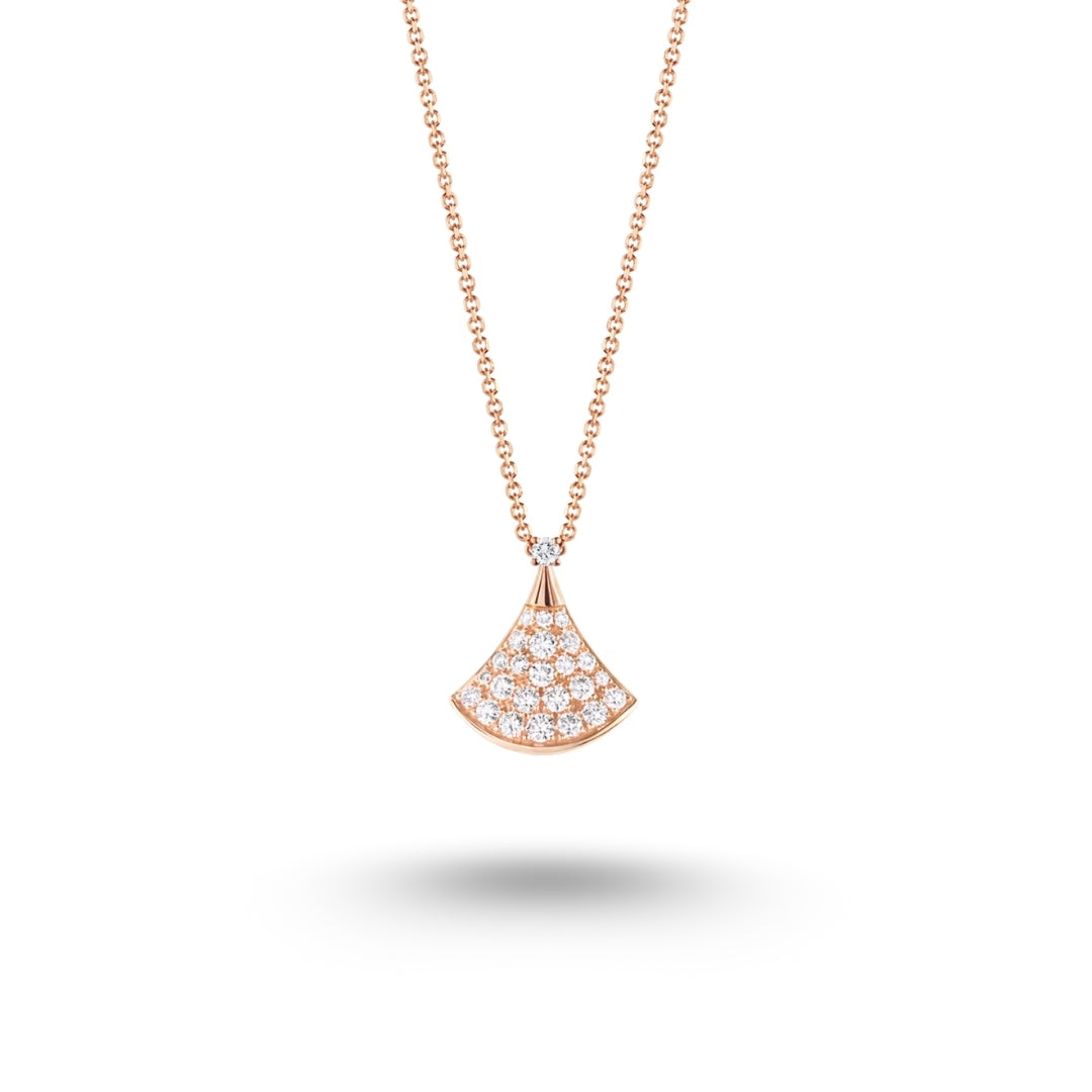 Collier Bvlgari Divas’ Dream Diamants, or rose