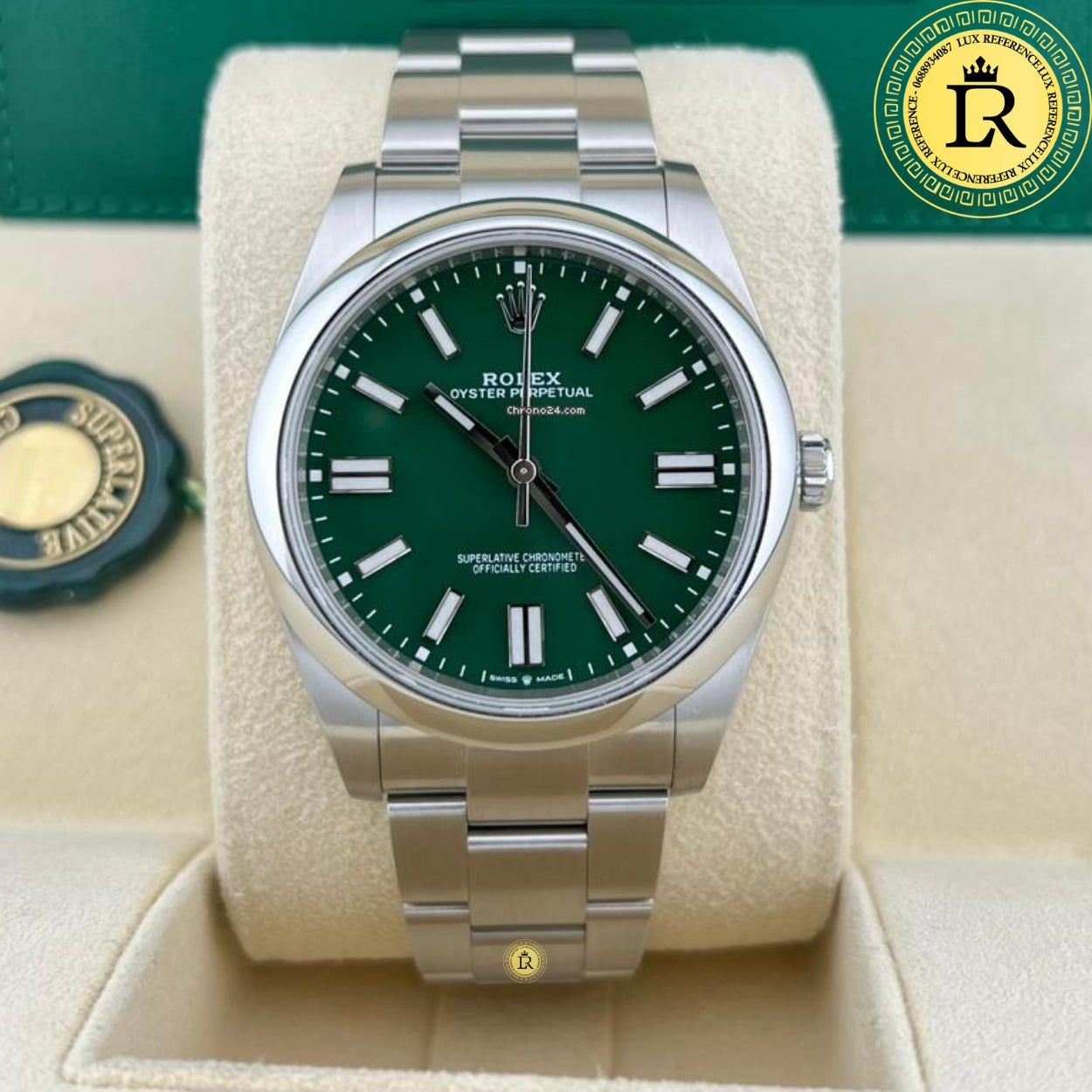 Rolex oyster perpetual vert