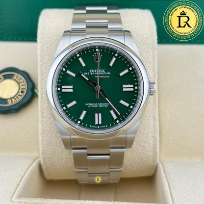 Rolex oyster perpetual vert