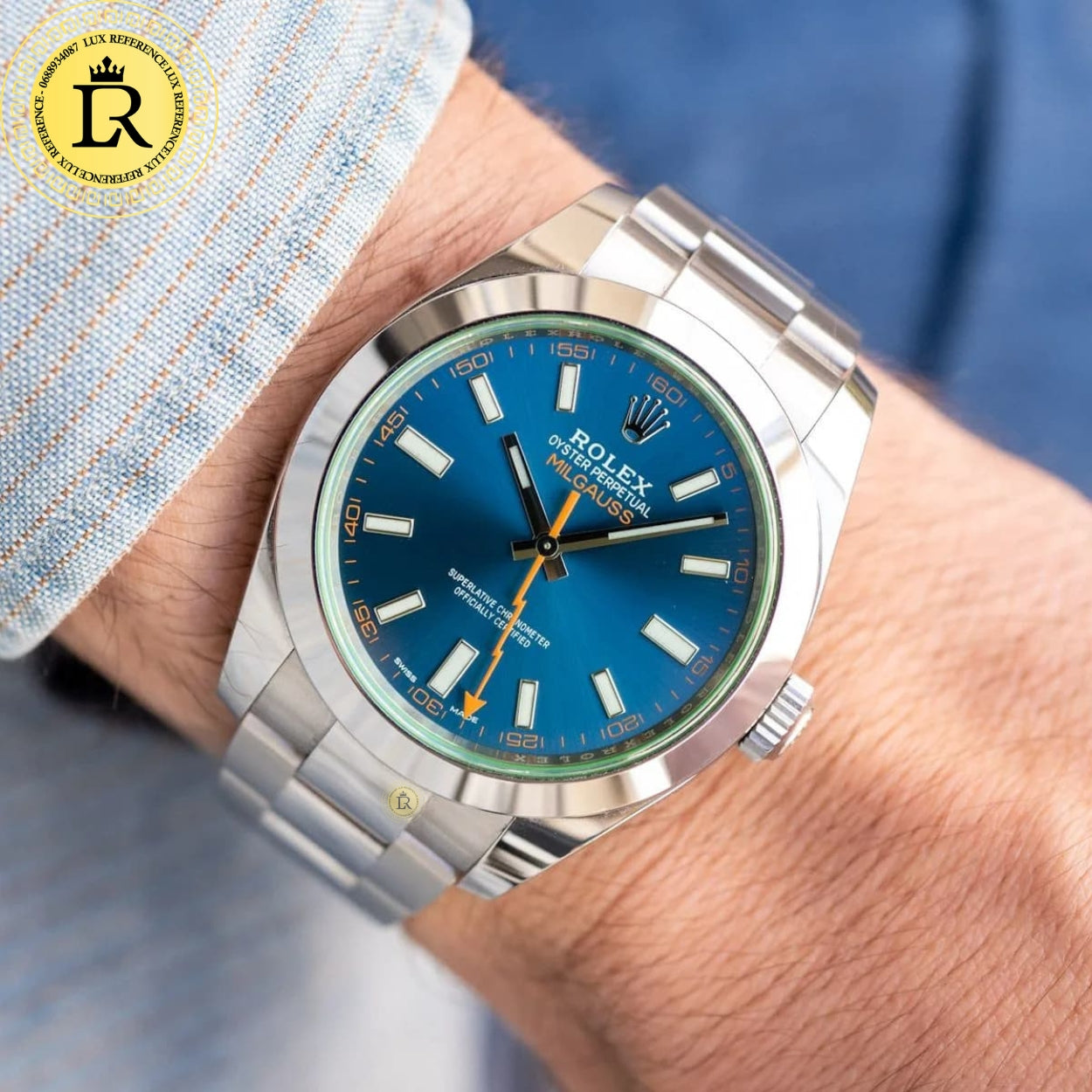 Milgauss Fond Bleu 116400GV