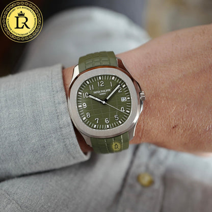 Patek Philippe Aquanaut White Gold Green Khaki