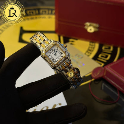 Cartier Panthère Two tone Diamond gold silver