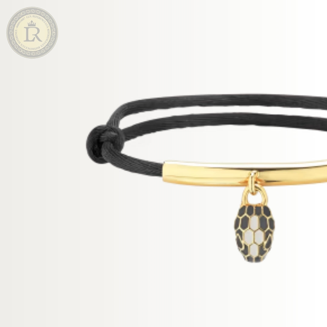 Bracelet Bvlgari Serpenti Forever, corde noir