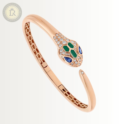 Bracelet Bvlgari Serpenti Seduttori, or rose