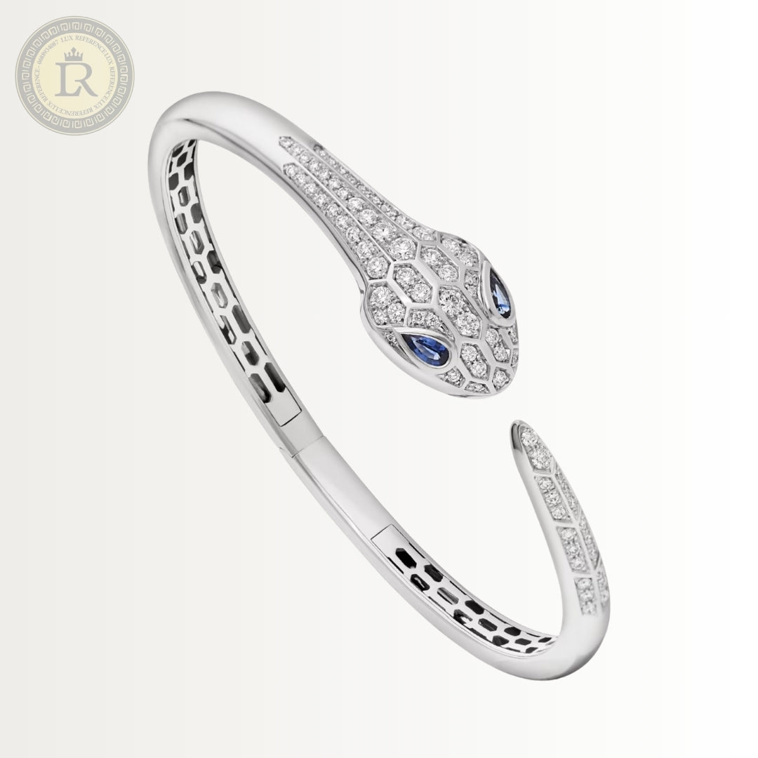 Bracelet Bvlgari Serpenti Seduttori, or blanc