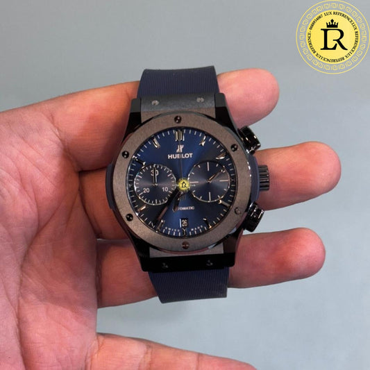 classic fusion ceramic blue chronograph
