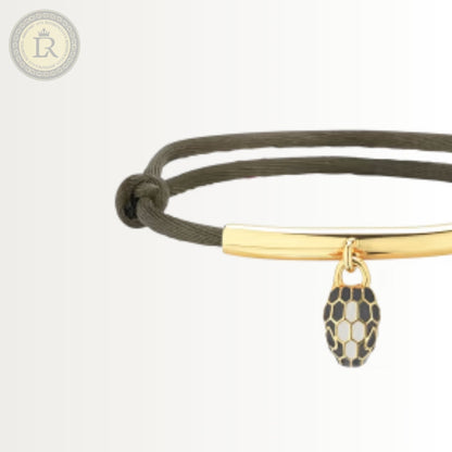 Bracelet Bvlgari Serpenti Forever, corde vert