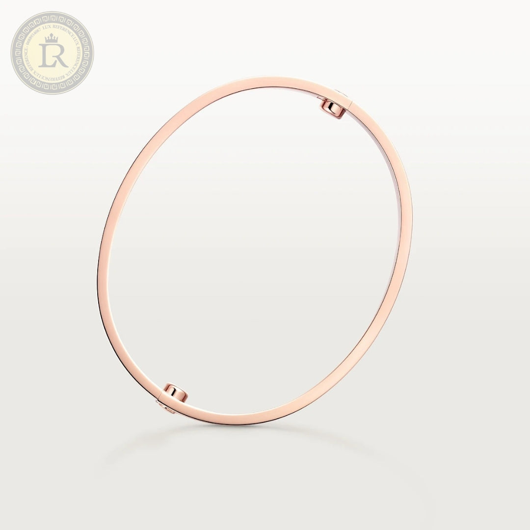 Bracelet Cartier LOVE, or rose, 4 diamants