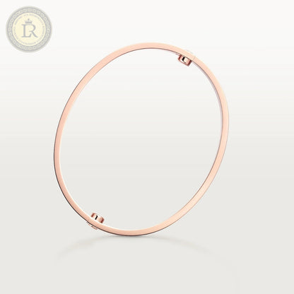 Bracelet Cartier LOVE, or rose, 4 diamants