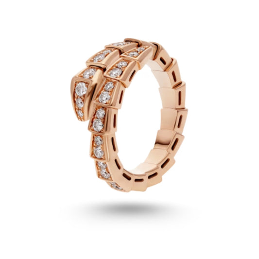 Bague un tour Serpenti Viper, or rose