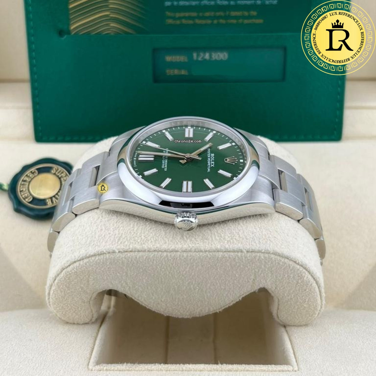 Rolex oyster perpetual vert