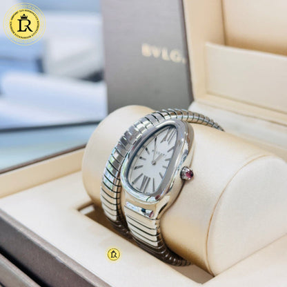 Bvlgari Serpenti fond blanc sertie