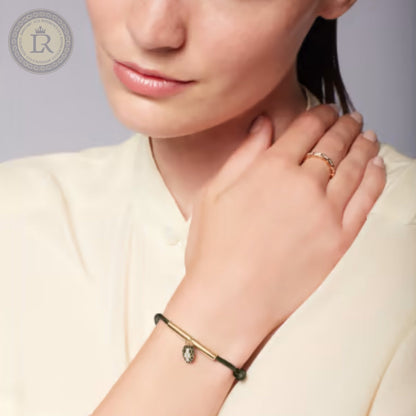 Bracelet Bvlgari Serpenti Forever, corde vert