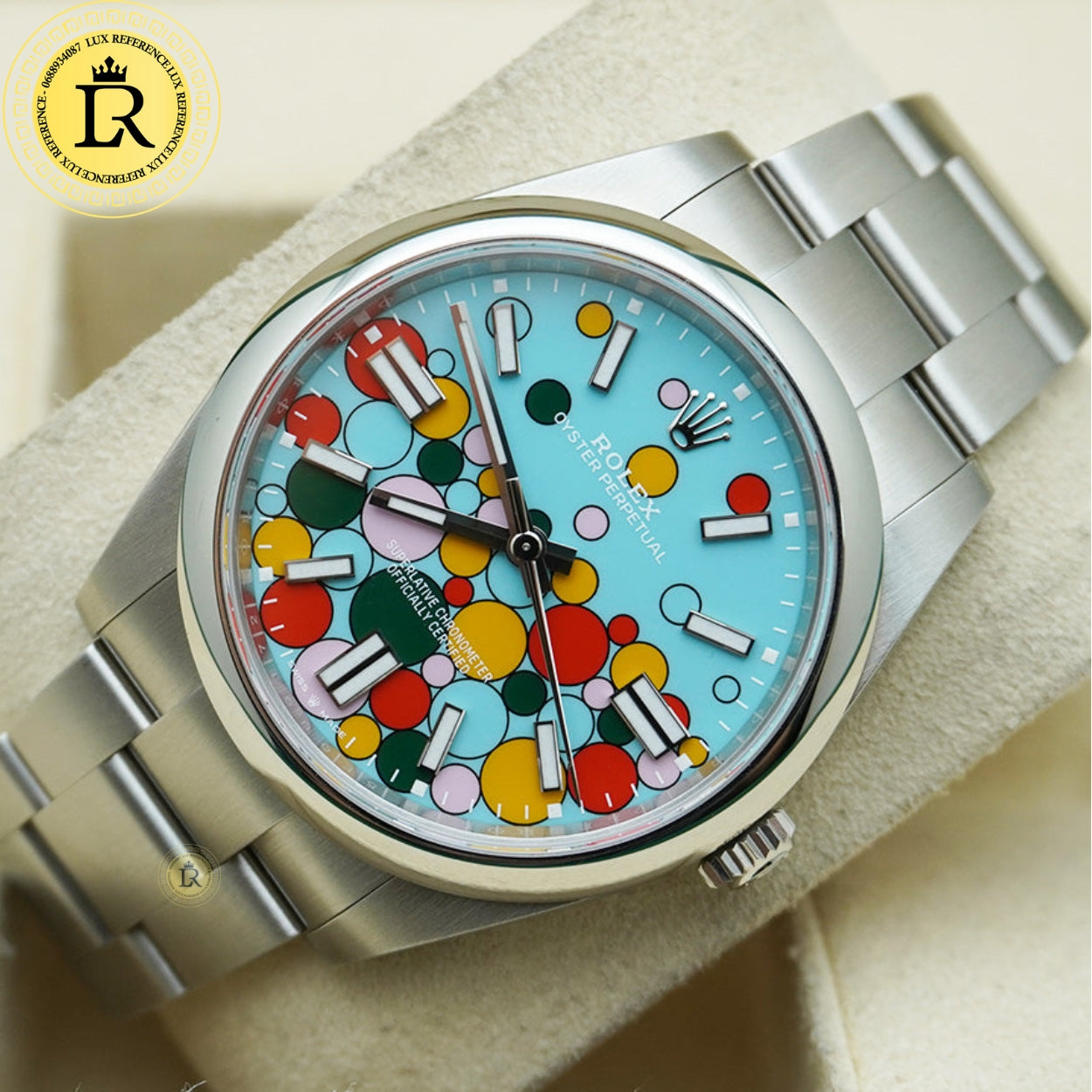 Rolex Datejust 41mm Tiffany Blue Celebration Dial Smooth Bezel 126300