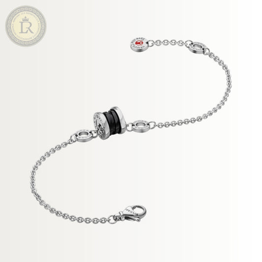 Gourmette Bvlgari Save The Children, or blanc, céramique noire
