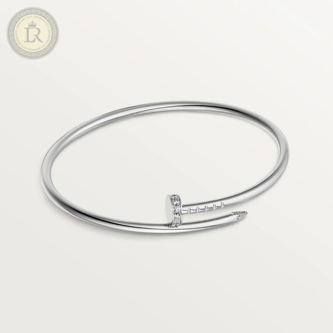 Bracelet Cartier Juste un Clou, petit modèle, diamants, or gris