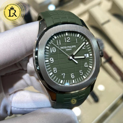 Patek Philippe Aquanaut White Gold Green Khaki