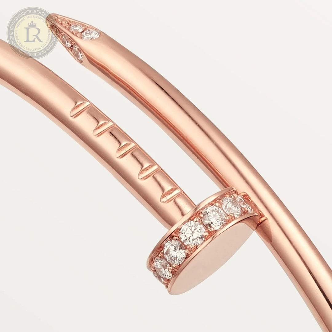 Bracelet Cartier Juste un Clou, petit modèle, diamants, or rose