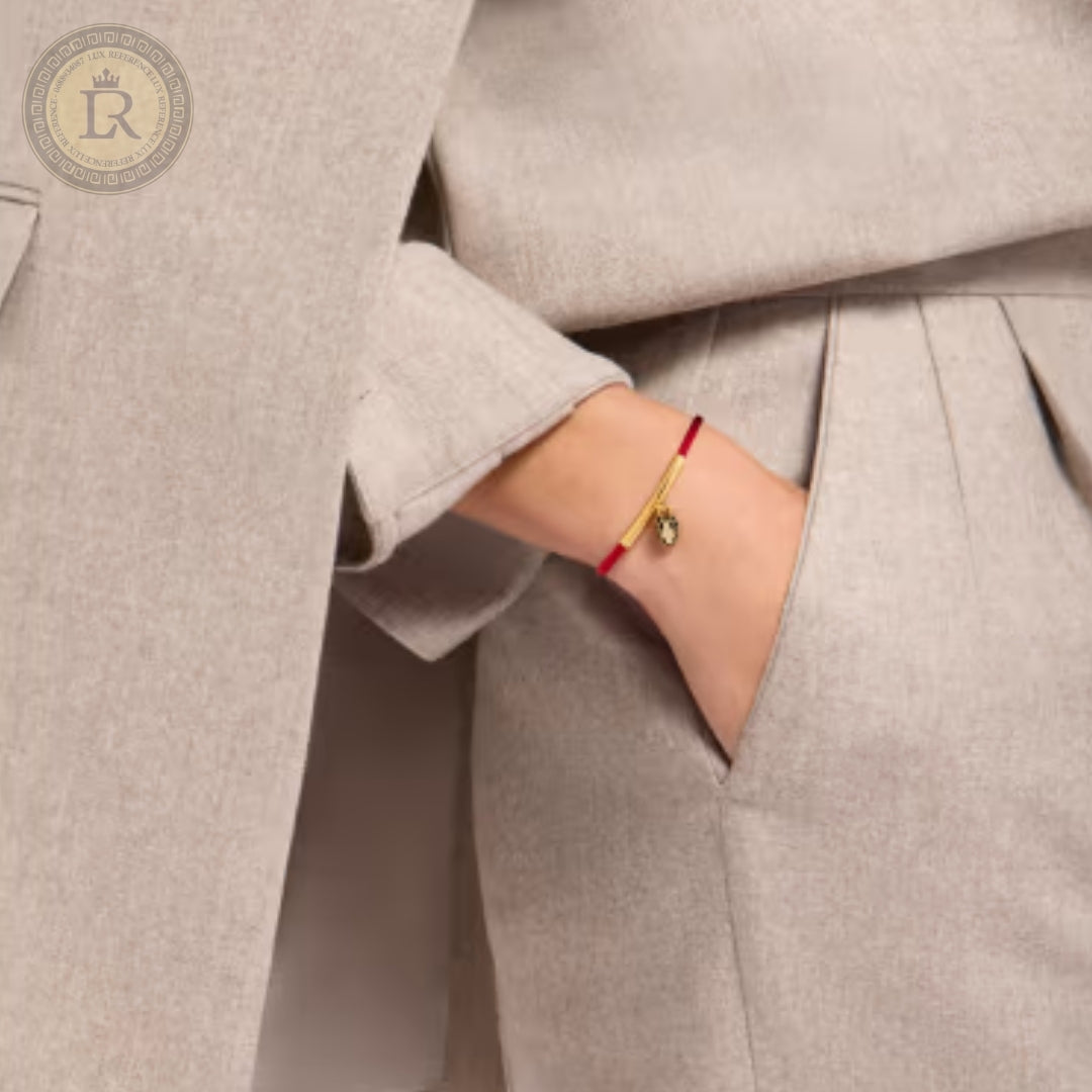 Bracelet Bvlgari Serpenti Forever, corde rouge