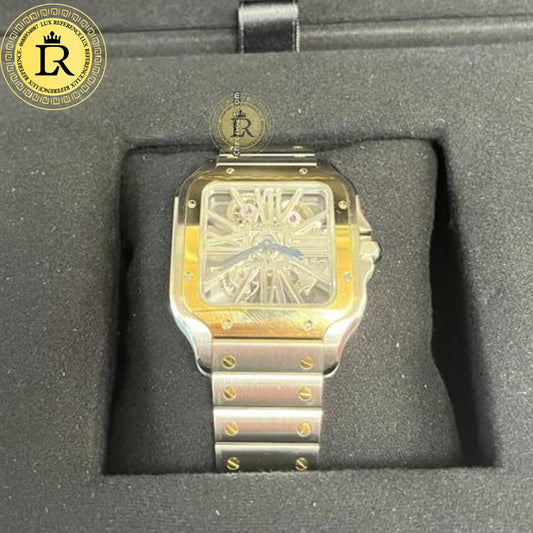 Cartier skeleton dore et argente