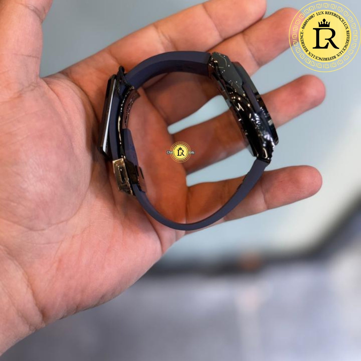 classic fusion ceramic blue chronograph