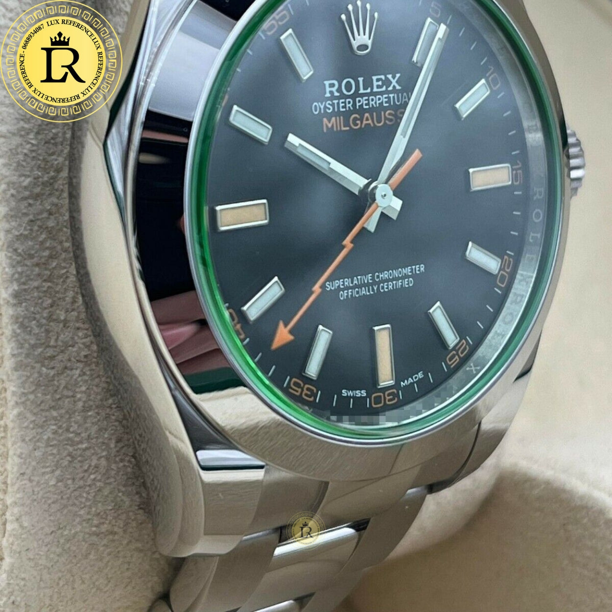 Milgauss Fond Noir Montre Homme