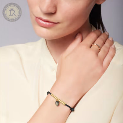 Bracelet Bvlgari Serpenti Forever, corde noir