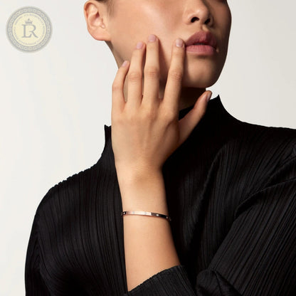 Bracelet Cartier LOVE, petit modele or rose, diamants