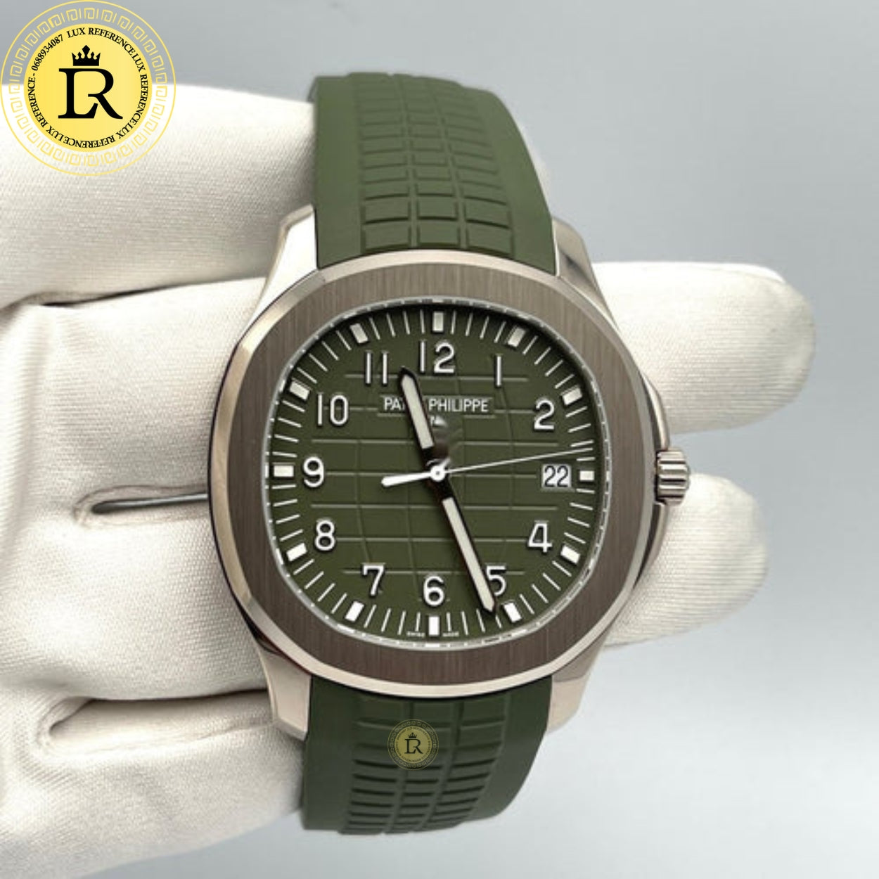 Patek Philippe Aquanaut White Gold Green Khaki