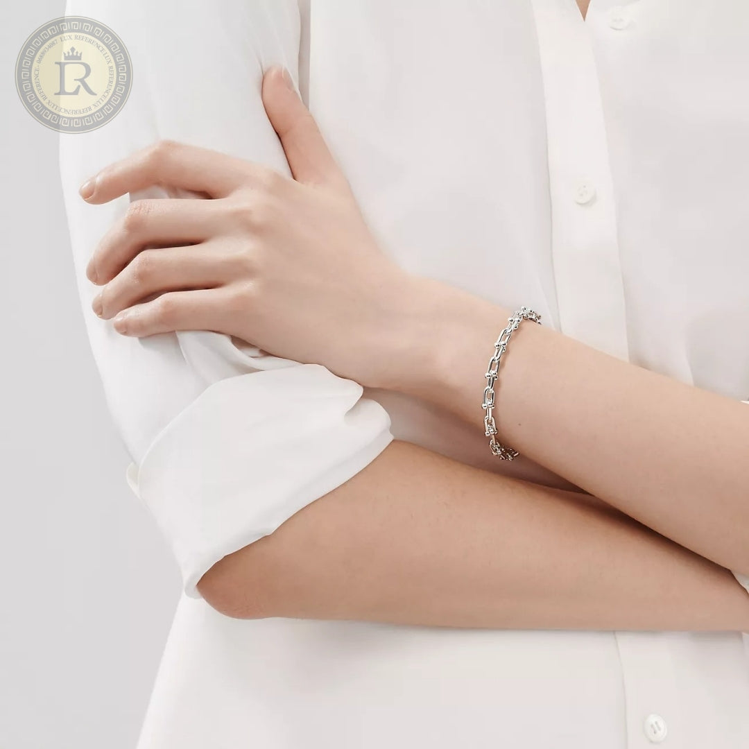 Bracelet Tiffany & Co Small Link en or blanc