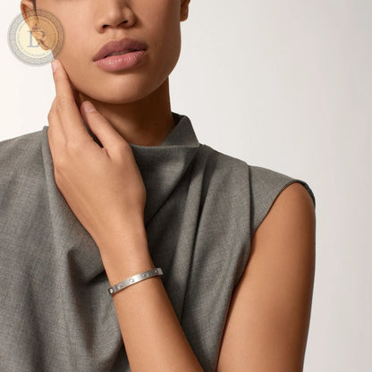 Bracelet Cartier LOVE, or gris, 4 diamants