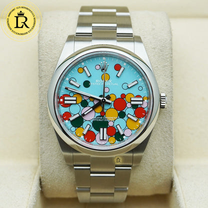 Rolex Datejust 41mm Tiffany Blue Celebration Dial Smooth Bezel 126300