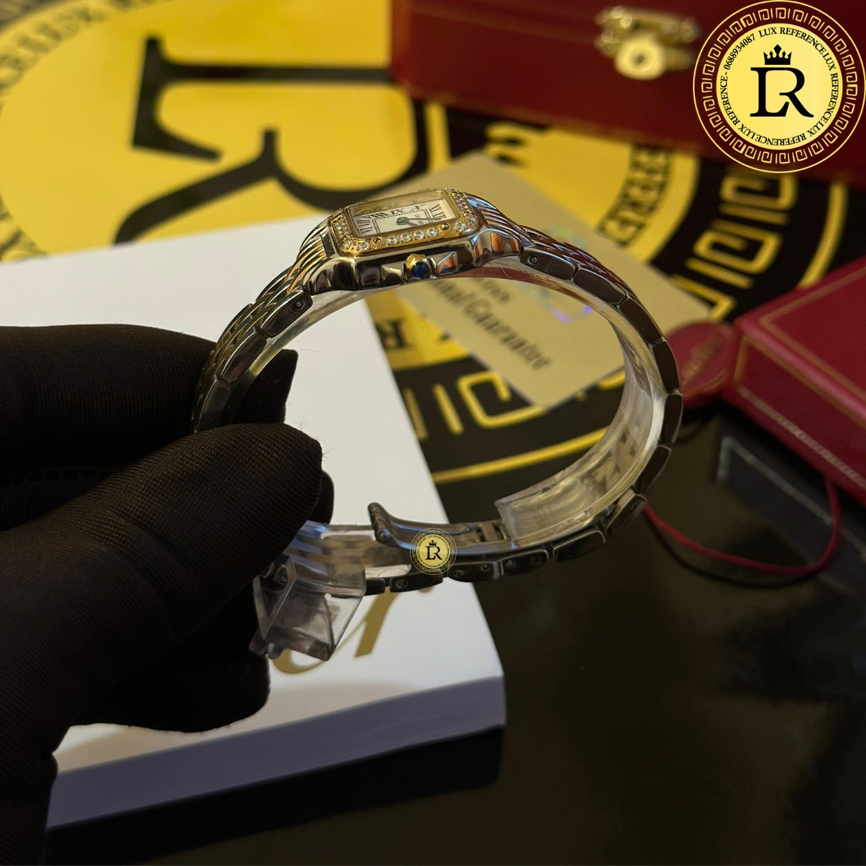 Cartier Panthère Two tone Diamond gold silver