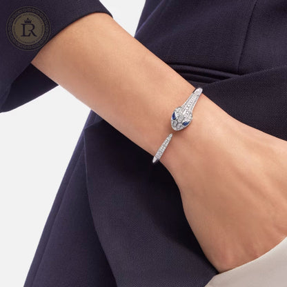 Bracelet Bvlgari Serpenti Seduttori, or blanc