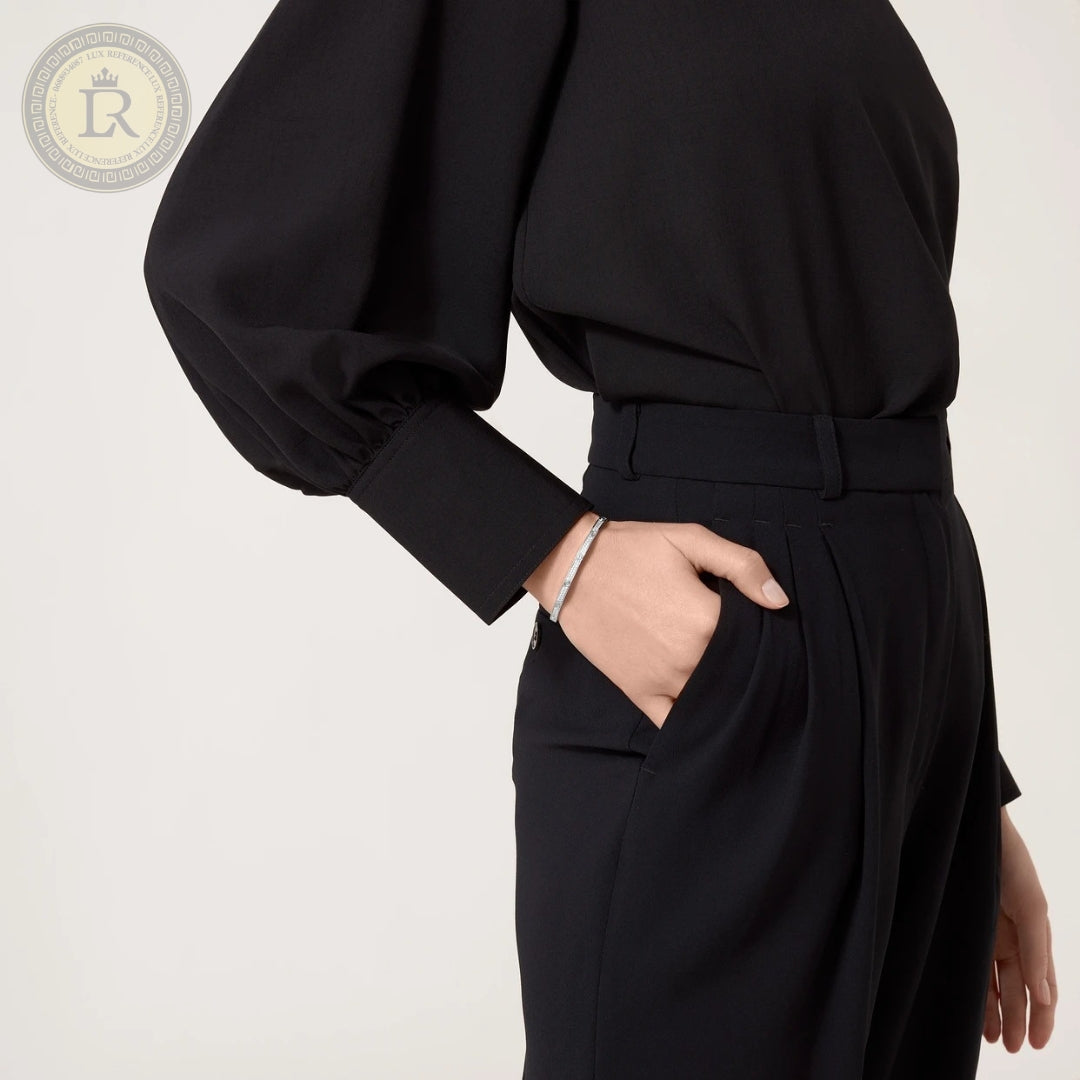 Bracelet LOVE, petit modèle, pavé, or gris