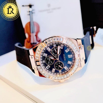 Montre Guess Venus GW0118L2 bracelet silicone noir