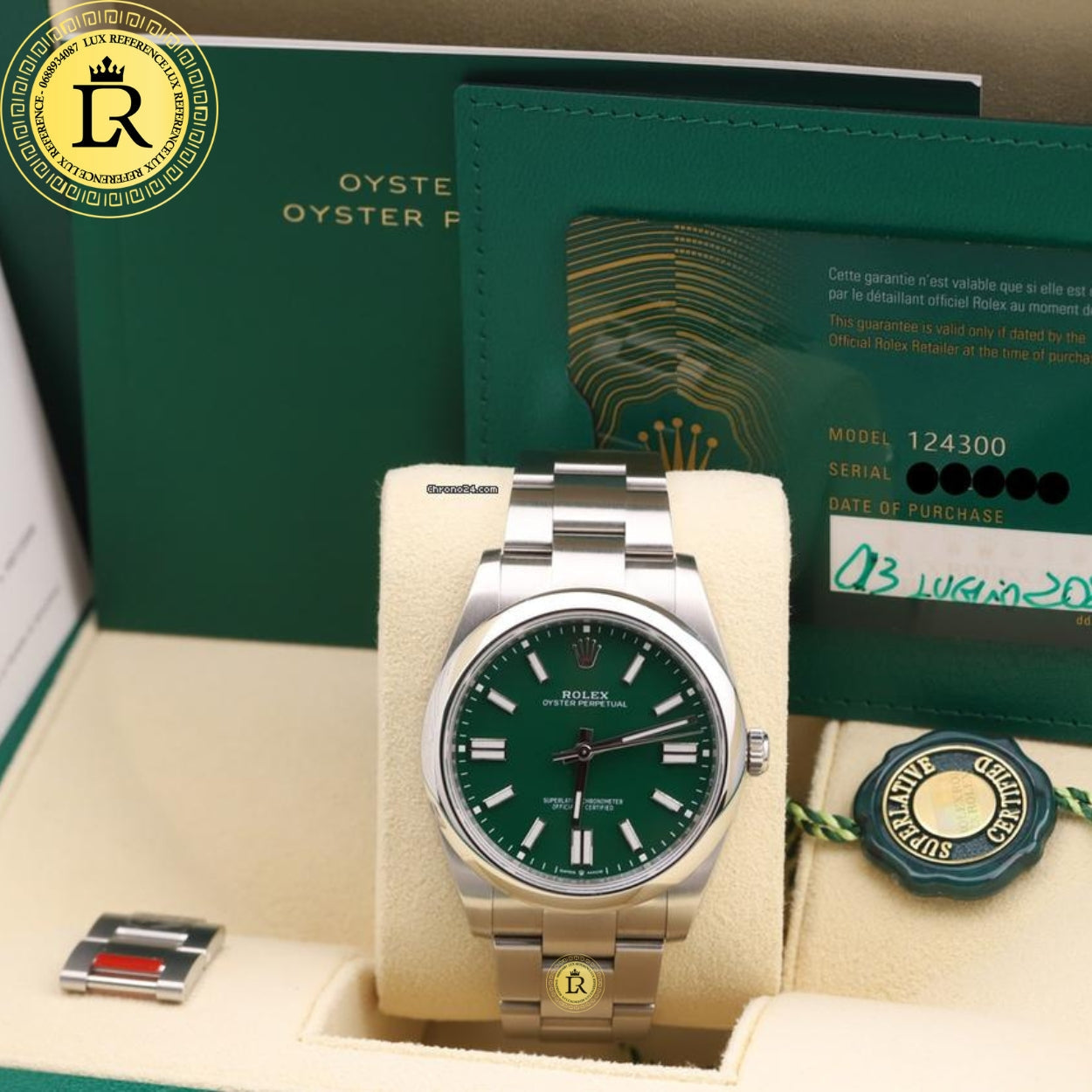 Rolex oyster perpetual vert