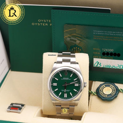 Rolex oyster perpetual vert
