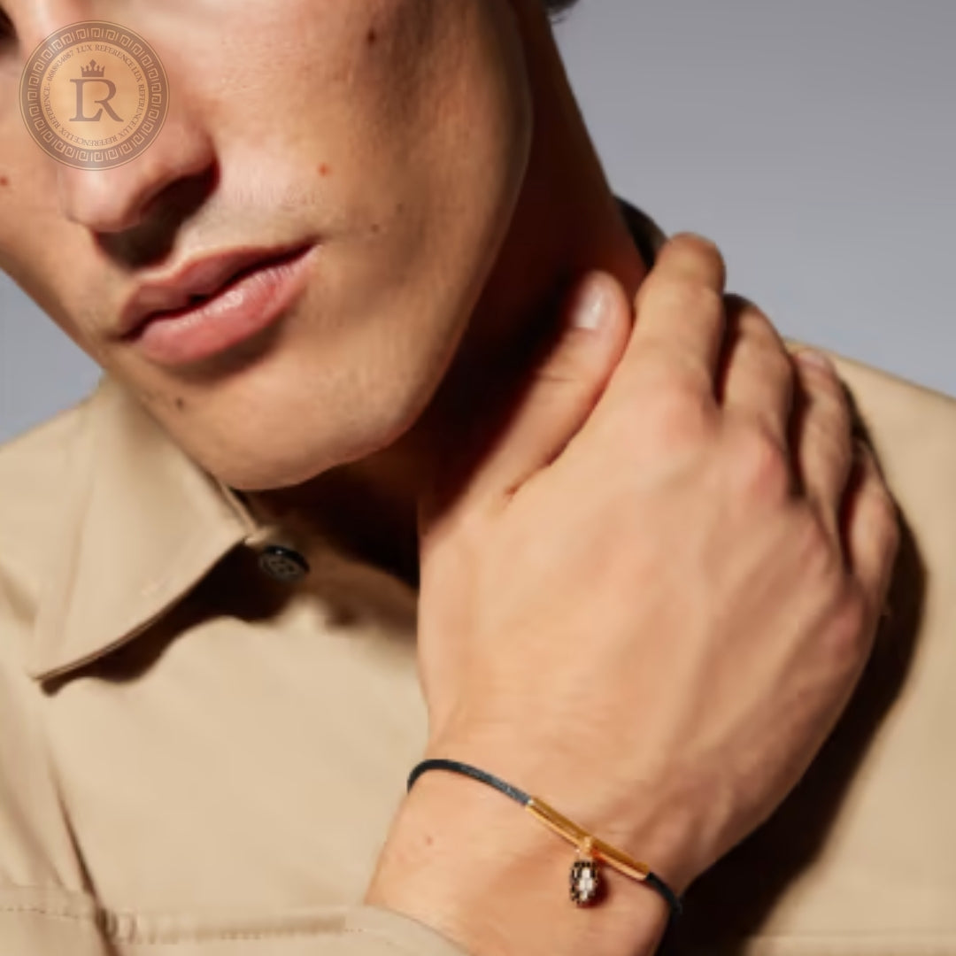 Bracelet Bvlgari Serpenti Forever, corde noir