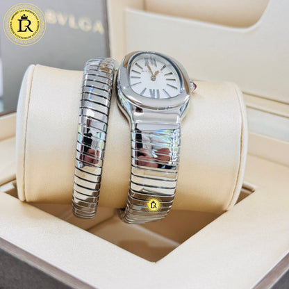 Bvlgari Serpenti fond blanc sertie