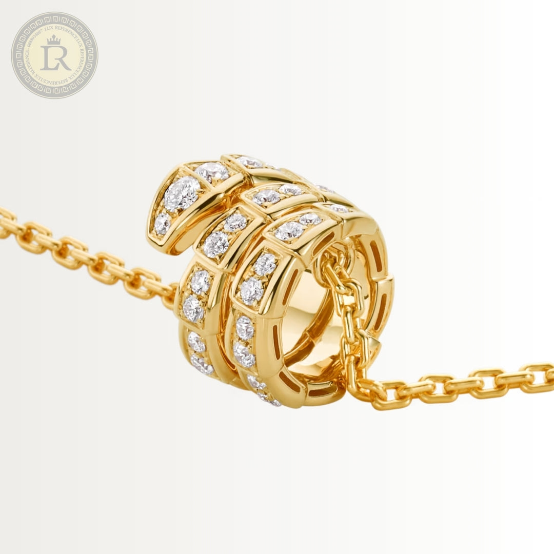 Collier Bvlgari Serpenti Viper, or jaune