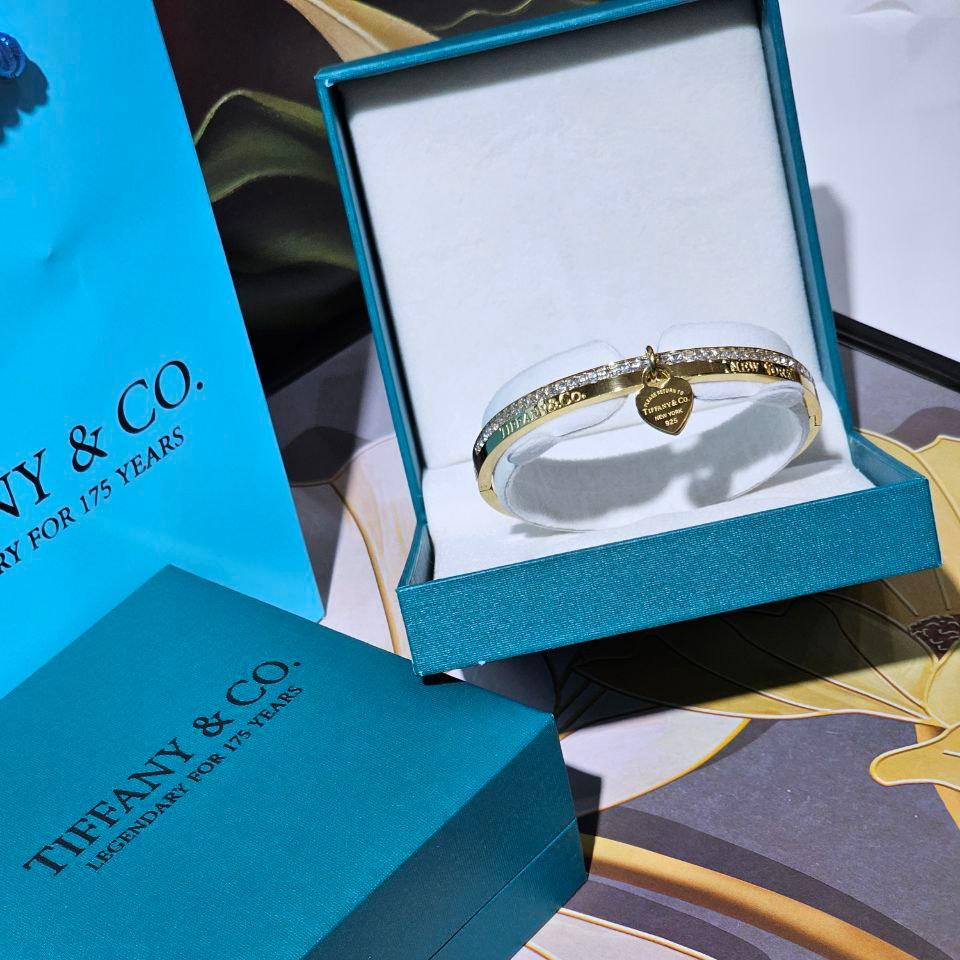 Bracelet femme acier Tiffany & Co strass