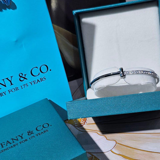 Bracelet femme acier Tiffany & Co strass