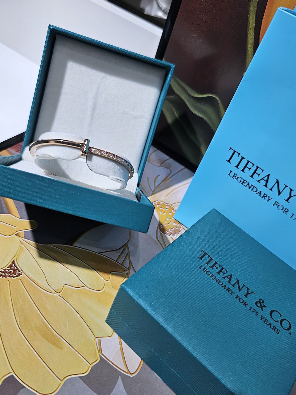 Bracelet femme acier Tiffany & Co strass