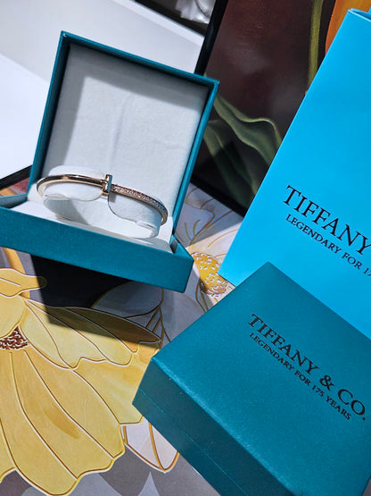 Bracelet femme acier Tiffany & Co strass