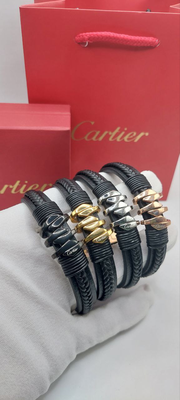 Bracelet homme cuir Cartier