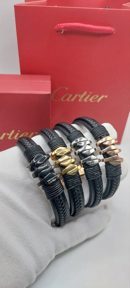 Bracelet homme cuir Cartier