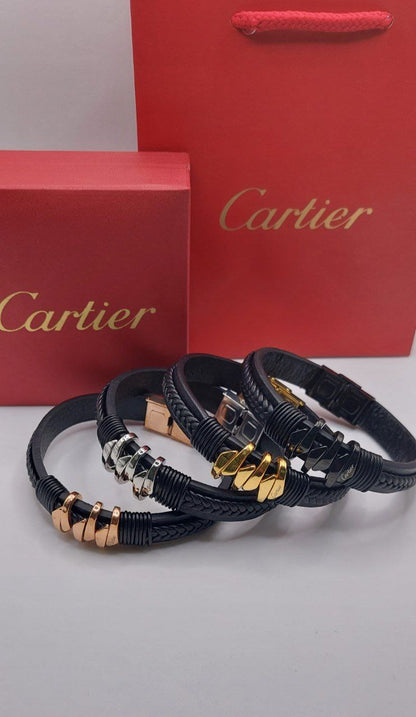 Bracelet homme cuir Cartier