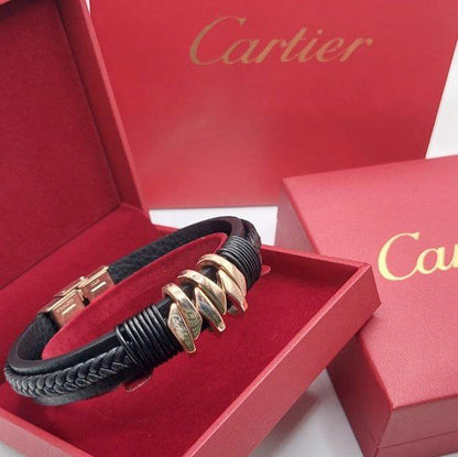 Bracelet homme cuir Cartier