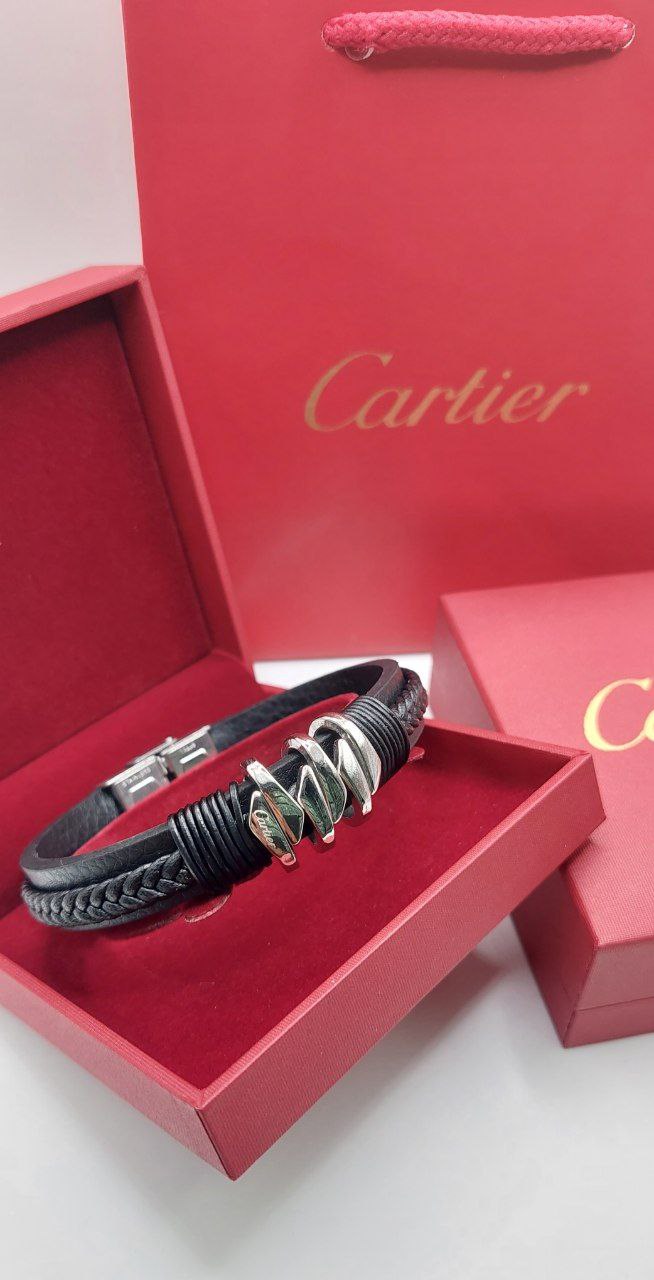 Bracelet homme cuir Cartier